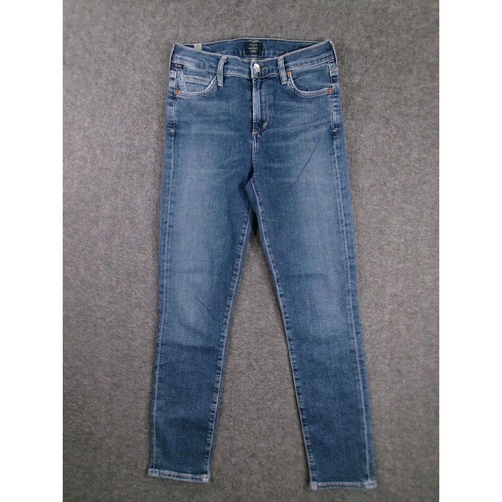 Citizens of Humanity Rocket Crop Jeans Women 25 Blue Mid Rise Skinny Medium Wash